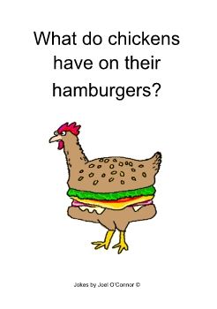 What do chickens have on their hamburgers？