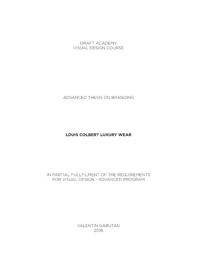 LOUIS COLBERT BRAND GUIDELINES