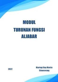 Modul Turunan Fungsi Aljabar