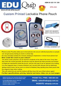 EDUQUIP Lockable Phone Pouch_Brochure