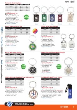 Eduquip Branded Key Rings Full Range