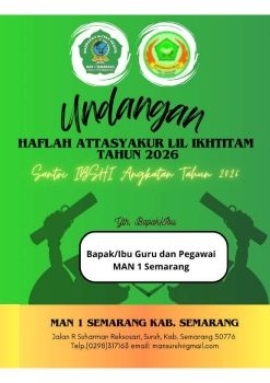 undangan haflah attasyakur lil ikhtitam