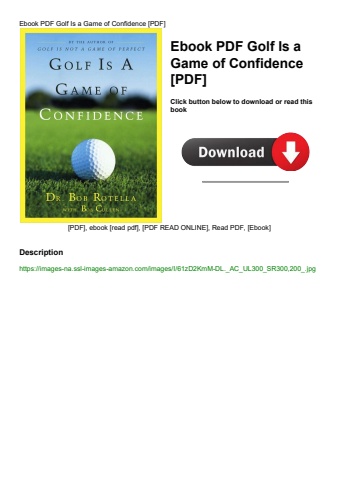 ebook pdf  golf is a game of confidence [pdf]