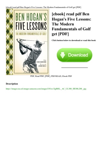 [ebook] read pdf ben hogan's five lessons the modern fundamentals of golf get [pdf]