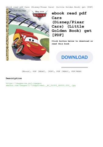 ebook read pdf cars (disneypixar cars) (little golden book) get [pdf]