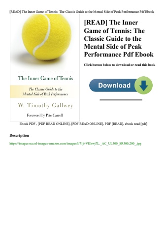 [read] the inner game of tennis the classic guide to the mental side of peak performance pdf ebook