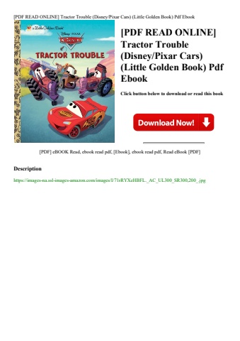 [pdf read online] tractor trouble (disneypixar cars) (little golden book) pdf ebook
