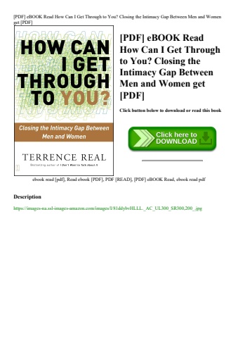 [pdf] ebook read how can i get through to you closing the intimacy gap between men and women get [pd