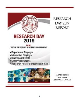 Report on PCC Research Day 2019 