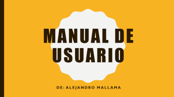 Manual de usuario