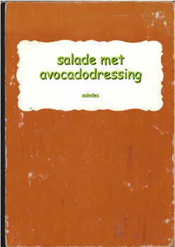 recept salade met avocadodressing