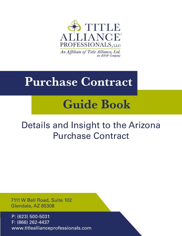 Purchase Contract Guide Book Title Alliance Professionals 2017