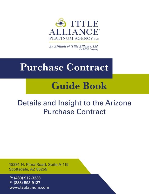 Purchase Contract Guidebook Title Alliance Platinum Agency August 2018