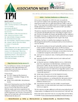 TPM Newsletter JAN 2020