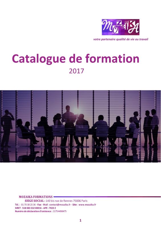 CATALOGUE MOZAIKA 2017