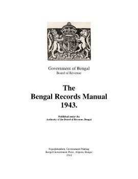 Bengal Records Manual, 1943.doc