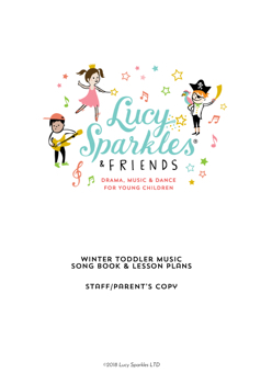 Winter toddler music song book for nurseries and parents