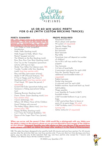 Music Party with Backing Tracks 0-6