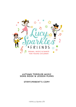 Autumn toddler music song book for nurseries and parents