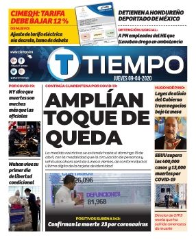 Tiempo- 09-04-20