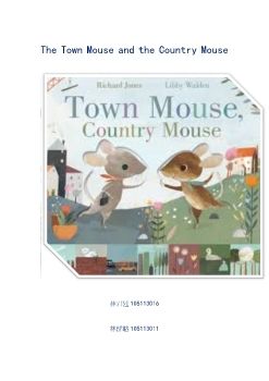 Town mouse and country mouse2