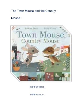 Town mouse and country mouse