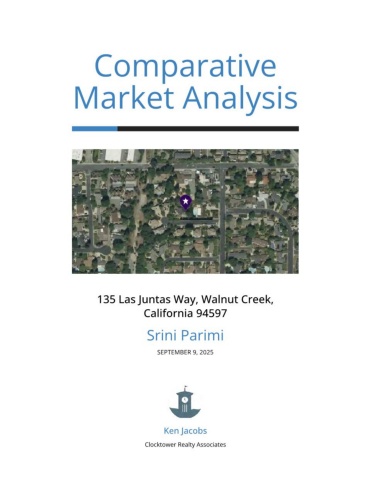 135 Las Juntas Way Market Analysis