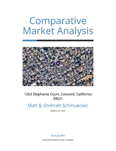 1263 Stephanie Ct Market Analysis