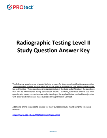 RT Level II Answer Key