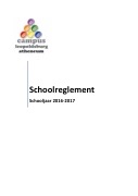 Schoolreglement 2016 - 2017