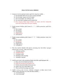 SOAL ULUM GASAL 2020