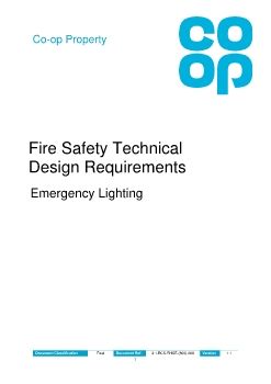 Appendix D - Emergency Lighting