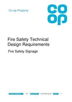Appendix B - Fire Safety Signage