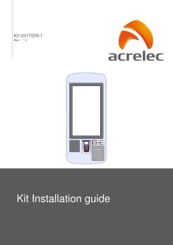 Acrelec Kit Installation Guide K113017005 1 REV 1.0_Neat