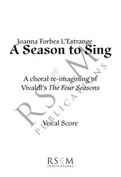 A Season to Sing sample pages