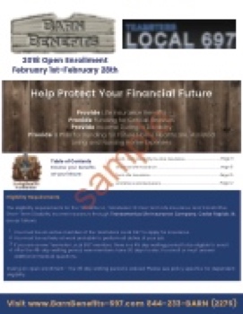 Teamsters Local 697 Sample Enrollment Kit