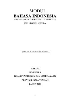MODUL kurtilas kels XI smt 1