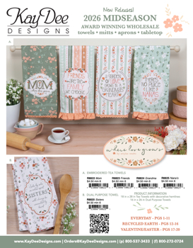 Kay Dee Designs 2026 Midseason New Release Wholesale Kitchen Textiles