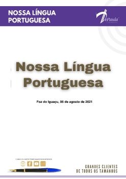 PDF  Nosa Língua Portuguesa MUDO