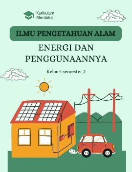 Hijau Ilustrasi Sampul Buku Siswa Energi dan Perubahannya