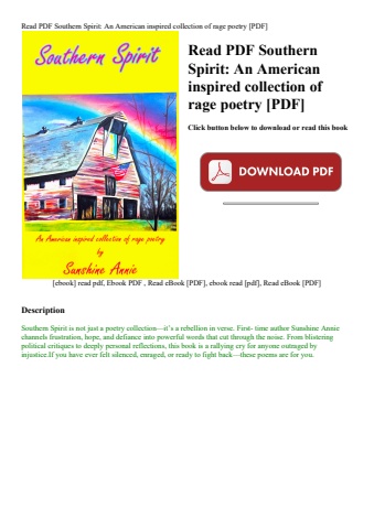 read pdf southern spirit an american inspired collection of rage poetry [pdf]