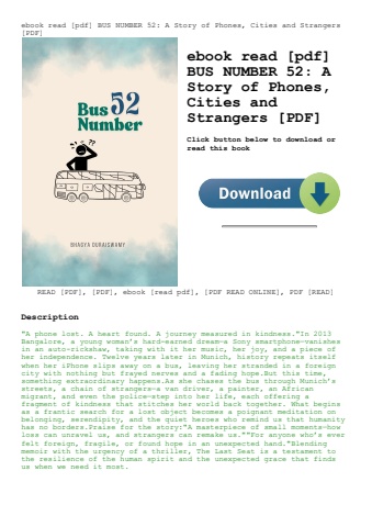 ebook read [pdf] bus number 52 a story of phones  cities and strangers [pdf]