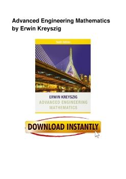 Advanced Engineering Mathematics by Erwin Kreyszig