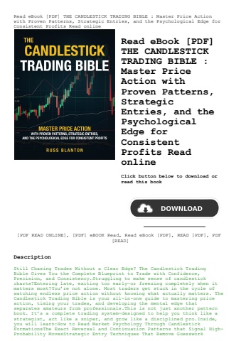 read ebook [pdf] the candlestick trading bible  master price action with proven patterns  strategic