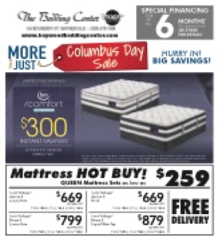 80401 Bedding Center Haywood_Columbus Day