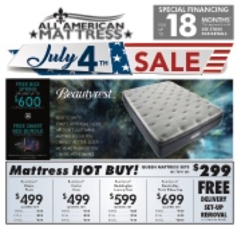86117 All American Mattress 4th18