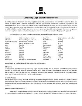 2022 Legal Symposium CLE Information