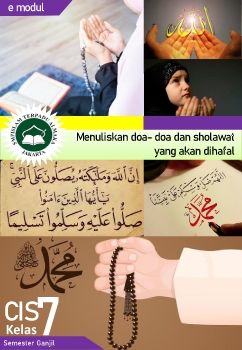 Menuliskan doa- doa dan sholawat 