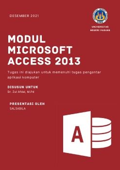 MODUL MICROSOFT ACCESS 2013