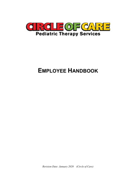 2020 Circle of Care Employee Handbook